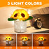 Lamp,3-Colour Dimming AMWGIMI Birthday Gifts for Women,Sunflower Flower Cordless LED Touch Table Infinitely