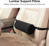 Sunxtzyl Lumbar Roll Pillow with Elastic Straps, Back Support Pillow for Office Chair and Car Seat, Memory Foam Lower