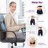 AROVAXCJC Gel Memory Foam Seat Cushion: Ergonomic Orthopedic Wedge Cushions for Relief Back Lumbar Spine Coccyx