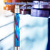 1/4 inch Trimming Shank CNC Router Bit Dowm Cut Flush Trim Router Bits Solide Carbide End Mill with Nano Blue Coating
