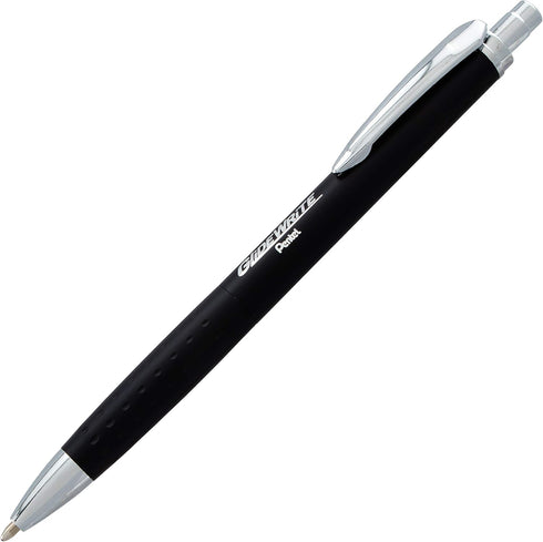 Pentel Glidewrite Executive Ballpoint Pen, 1.0mm Medium, Black Metal Barrel, Black Ink, Pack of 1 (BX970ABP)