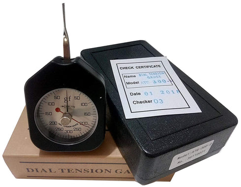 Dial Tension Gauge Meter Tester, Force Meter Transverse Tension Meter with Unit G 300G for Equipment Testing