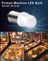 Keiurot GE44 47 Bulb BA9S DC AC 6.3V 6V Pinball Machine Light Bulb Warm White Nonpolarity Pack of 15