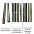 M10 stems,12 Inches Brushed Nickel Threaded Extension Rod for Pendant Light, Island Lighting, Chandeliers,lighting