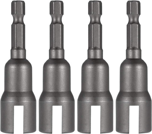 PAGOW 4pcs Wing Nut Driver Set, 1/4" Hex Shank Drill Bit Socket Wrench Tool Set for Panel Nuts and Screws