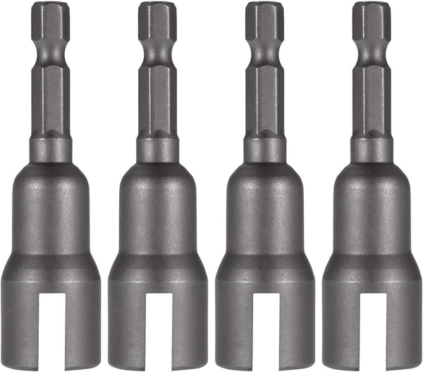 PAGOW 4pcs Wing Nut Driver Set, 1/4" Hex Shank Drill Bit Socket Wrench Tool Set for Panel Nuts and Screws