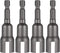 PAGOW 4pcs Wing Nut Driver Set, 1/4" Hex Shank Drill Bit Socket Wrench Tool Set for Panel Nuts and Screws