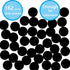 162 Pcs Self-Adhesive Plastic Screw Hole Covers Stickers, Black for Wood Furniture Cabinet Shelve Plate