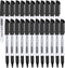 Fine Tip Dry Erase Markers - 24 Pack Black Whiteboard Erasable Markers for Kids Adults, Ideal for School Office