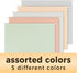 SUNEE Hanging File Folders, Letter Size, Pastel Colors, 25 Count with 1/5-cut Tabs, Heavy Duty Expansion