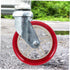 2pcs PRETYZOOM Replacement Wheels for Rolling Cart PU Plastic Grocery Trolley Wheels Smooth Operation Quiet Design