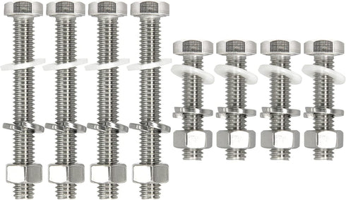 16PCS 304 Stainless Steel Post Attachment Kit, Sign Mounting Hardware, Bolts and Nuts for U Channel Post
