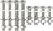 16PCS 304 Stainless Steel Post Attachment Kit, Sign Mounting Hardware, Bolts and Nuts for U Channel Post