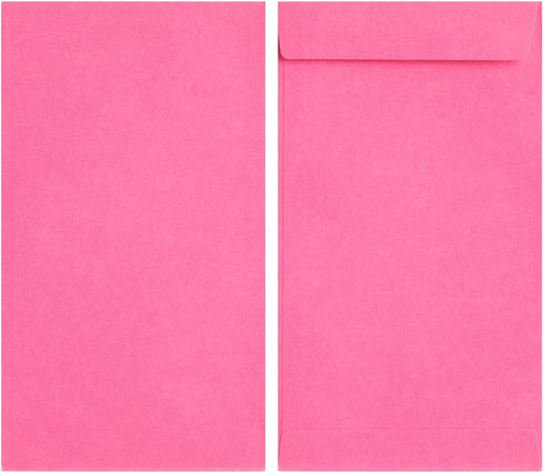 Okuna Outpost 100 Pack Money Envelopes for Cash, Payroll, 100GSM, Pink (4 x 7 In)