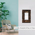 Pznen 1-Gang 4.5"x 2.76" Decorative Library Bookshelf Single Rocker Wall Plate, Wooden Shelf Books Light Switch Cover