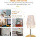 Woven Macrame Table Lampshade - Bohemian Decor for Home Lighting