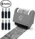 Vantamo Identity Theft Protection Roller Stamp, Wide Confidential Stamp with 6 Ink Refill, Classy Gray Security Stamp