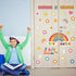 Retro Bulletin Board Decorations Groovy Classroom Decor 35Pcs Everyone is Welcome Positive Motivational Inspirational