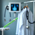Galepromot Green Pen Light with Pupil Gauge LED Penlight for Nurses Doctors, Reusable Medical Penlight for Nursing