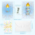 Unique Gold Foil Candle Birthday Card, DIY Assemble Money Holder Greeting Card with Envelope, Fun Handmade Craft Card