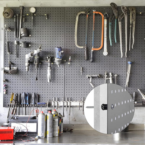 43 Set (172Pcs) Pegboard Mounting Kit - Installation Hardware with Screws, Spacers, Washers for 1/8 and 1/4 Inch