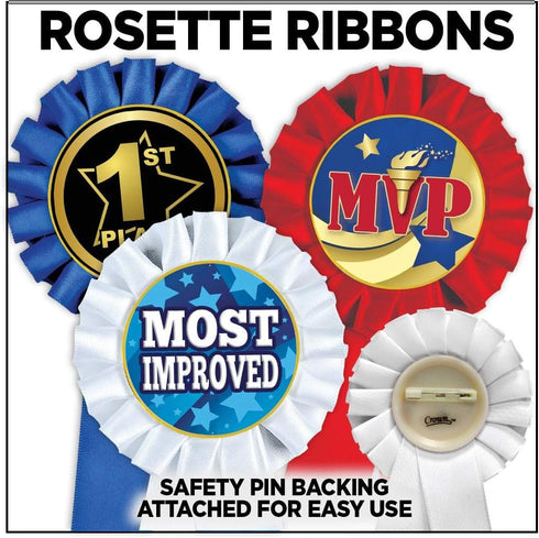 Rosette Dairy Goat White Ribbon Award, Goat Trophy Ribbon Prize