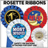 Rosette Crown Awards Dairy Goat White Ribbon Award, Goat Trophy Ribbon Prize Prime