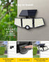 WL4000 3 270 IP65 LE Solar Lights for Outside, Solar Lights Outdoor with Motion Sensor, High Brightness, Adjustable