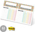 Bright Colorful Sticky Note Chore Chart / 16.25" x 11" Repositionable Fill-in Planner / 52 Repositionable Kids Weekly Task Lists/Made in The USA