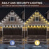 50ft 30 Bulbs 100+ IP67 Permanent Outdoor Eaves Lights, with RGB LED for Festive Decor, Scene Options, Waterproof