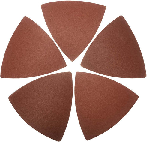 60 Pcs 240 Grits Triangular Oscillating Tool Sanding Paper, 3-1/8 Inch, Fit 80mm Sanding Pads