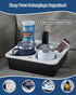 Couch Cup Holder Tray, Bonfixe Stable Couch Caddy for Bed and Sofa, Upgraded Capacity Health-Friendly Silicone