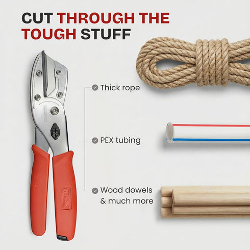 Ronan Multi-Cut Quick Change Utility Cutter, Razor Sharp Multipurpose Cutting Tool Cuts Cable, Wood, Carpet, Laminate