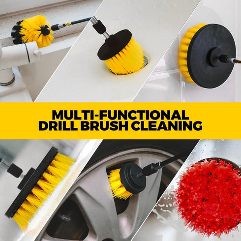 22Pack Set,Scrub Holikme Drill Brush Attachments Pads & Sponge, Buffing Pads,Power Scrubber Brush,Car Polishing Pad