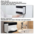 AceOrbit 2 Pack 4.7x3.3x4.8 Black Acrylic Lab Wipe Holder, Glove Dispenser Holder in Wall Mounted Wipe Dispenser