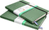 Hardcover Notebook Blank Journal Sketchbook for Drawing, Medium 5.5 by 8.4 Inch, 100 GSM Thick Paper (Green, Plain) by Rukasto