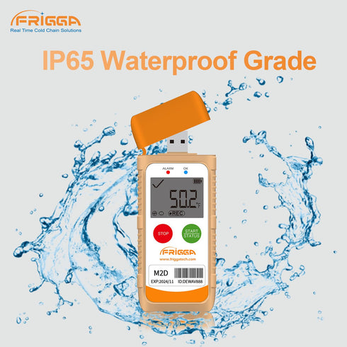M2D 14400 Frigga Reusable Temperature Data Logger Multi-Use USB Digital Temperature Recorder Points High Accuracy