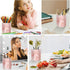 WAVEYU Cute Desk Pen Holder, Ceramic Pencil Cup Marker Holder, Makeup Brush Holders for Home, School & Office