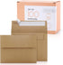Sweetzer & Orange A2 Envelopes (100 with Box), Brown Self Seal Envelopes, Luxury 150gsm for Greeting Card and