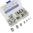 55 Pcs Threaded Inserts, M3 M4 M5 M6 M8 M10 M12 302 Stainless Steel Self Tapping Thread Insert Screw Bushing