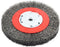 Forney 72750 Wire Bench Wheel Brush, Narrow Face Coarse Crimped with 1/2-Inch and 5/8-Inch Arbor