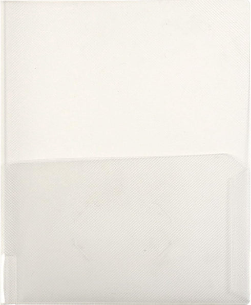 Lion Clear-Line 2-Pocket Plastic Folder, Clear, Pack of 4 (91120-CR-4P)