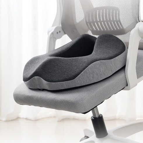 Montesy Memory Foam Seat Cushion For Office Chair And Car Providing Comfort and Breathable Fabric And Slip Proof Bottom