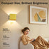HEIKESZ 4000mAh, Remote,3 Rechargeable Wireless Wall Light, Motion Sensor Indoor Lights, Battery Powered LED Up Down