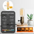 Amber Dimmable Tubular LED Bulb T45 Edison 60W Equivalent 6W 500lm 2200K Warm White, Pack of 2