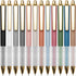 Linbsunne Ballpoint Pens, Black Medium Point 1mm with Super Soft Grip for Men Women Retractable