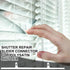 Ribbonlic 20 2 3.25" Pcs Shutter Repair Slider Connector Plantation Shutter Repair Kit Replacement Parts, Connect