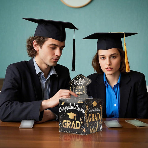 50 Set Graduation Gifts Funny Cash Gift Box Money Holder Money Gift Ideas Includes Plastic Bags with Pull-Out Card DIY