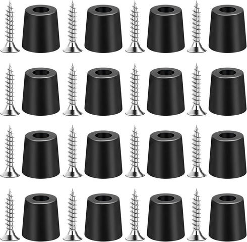 Vin Beauty 16 Pack Rubber Cutting Board Feet Non Slip Screw On Rubber Feet