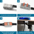 Litever 2 10 3-Prong Closet, Gun Safe Power Outlet Strip with USB Ports. FT Flat AC Cable with Removable Plugs. Outlet